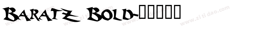 Baratz Bold字体转换